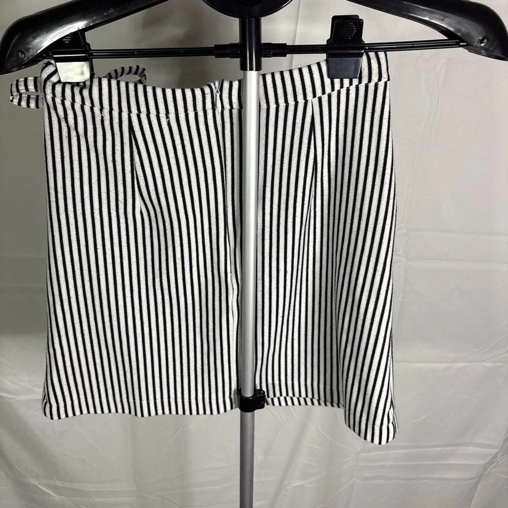 Living Doll White and Black striped skirt